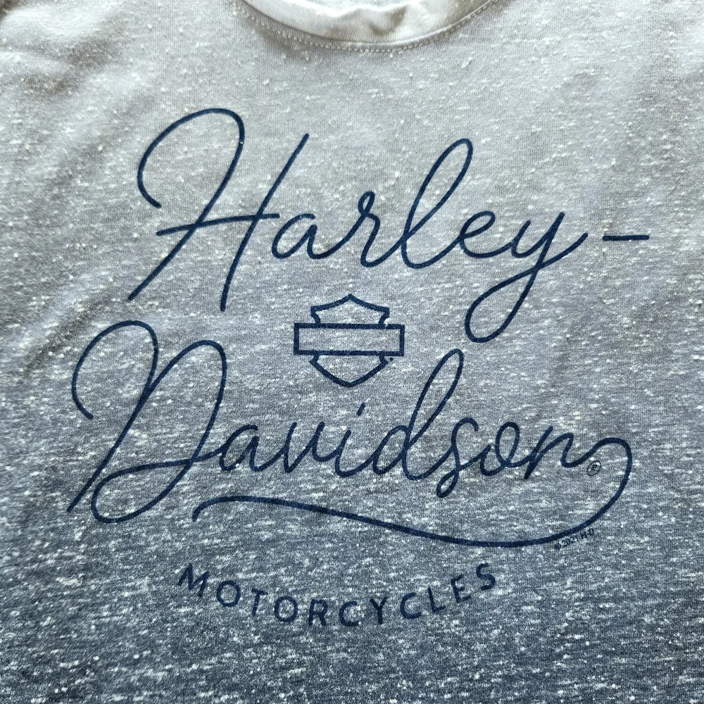 Harley-Davidson "Pretty Gradient Tank Top" Heathered Blue Ombre | Women's Size S - Picture 4 of 10
